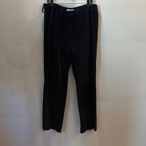 Woman’s Black Suede Leather Pants